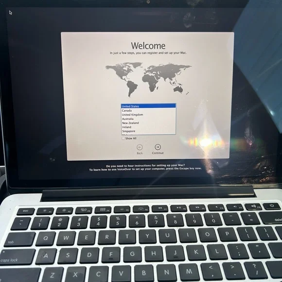 Apple Metallic Silver Laptop